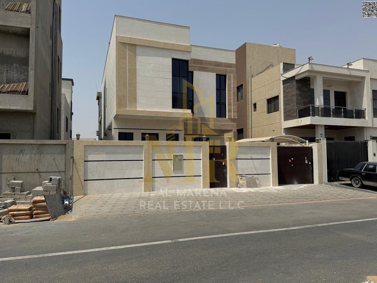 For sale, a villa in Ajman Al Zahia, 4 master bedrooms, a living room, a maid’s room, freehold for all nationalities, with the possibility of bank fin