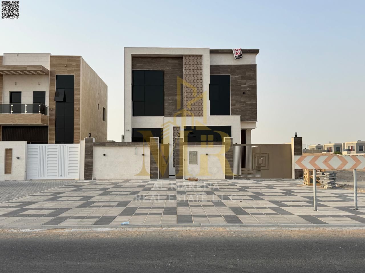 For sale, a villa, including registration fees, opposite the mosque, with high-quality and distinguished finishing.