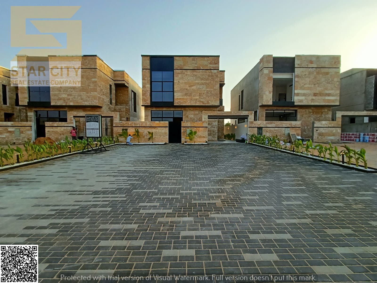 For Sale: 5-Bedroom Villa with Majlis, Living Room & Maid’s Room – Luxury Royal Stone + 15m Setback – Prime Location, Main Road, Ajman