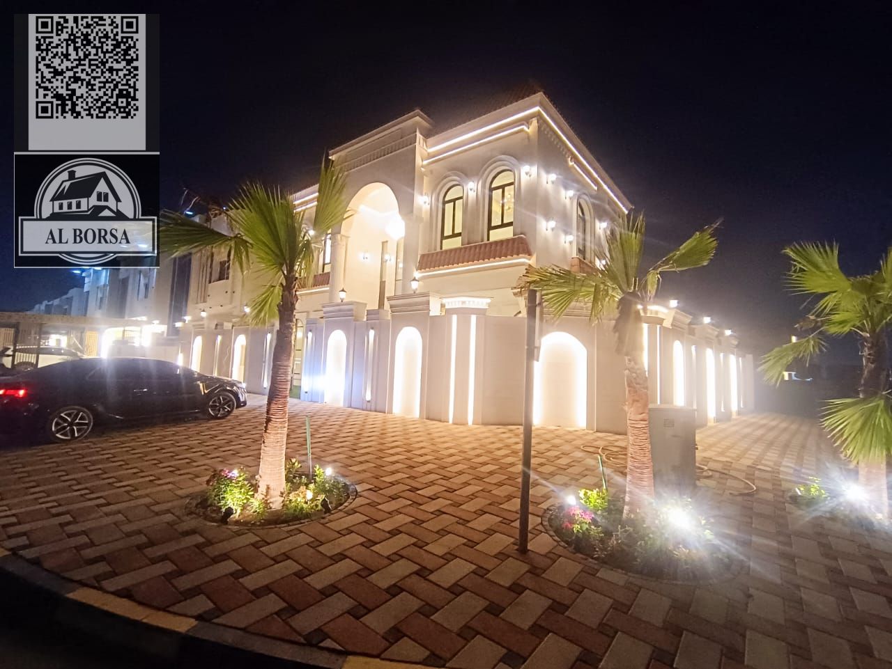For sale in Al Helio 2, a corner villa on two streets, super deluxe finishing, 5 rooms, a living room, two halls, and a spacious area