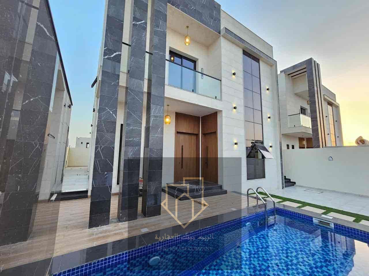 Villa for sale Al Zahia area 4 rooms with swimming pool