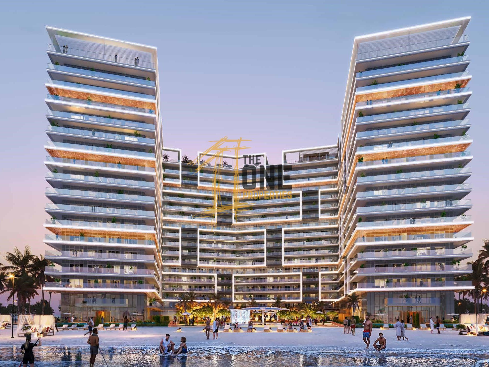 Damac Shoreline Luxury 5BR TownHouse , Sea View with Beach Access