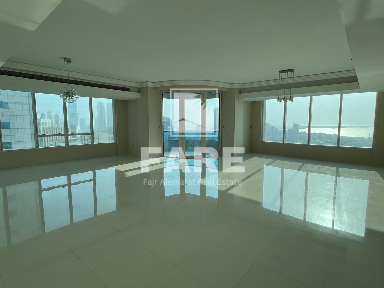 Luxury apartment 3BR for rent in the blue tower al majaz 3 Sharjah