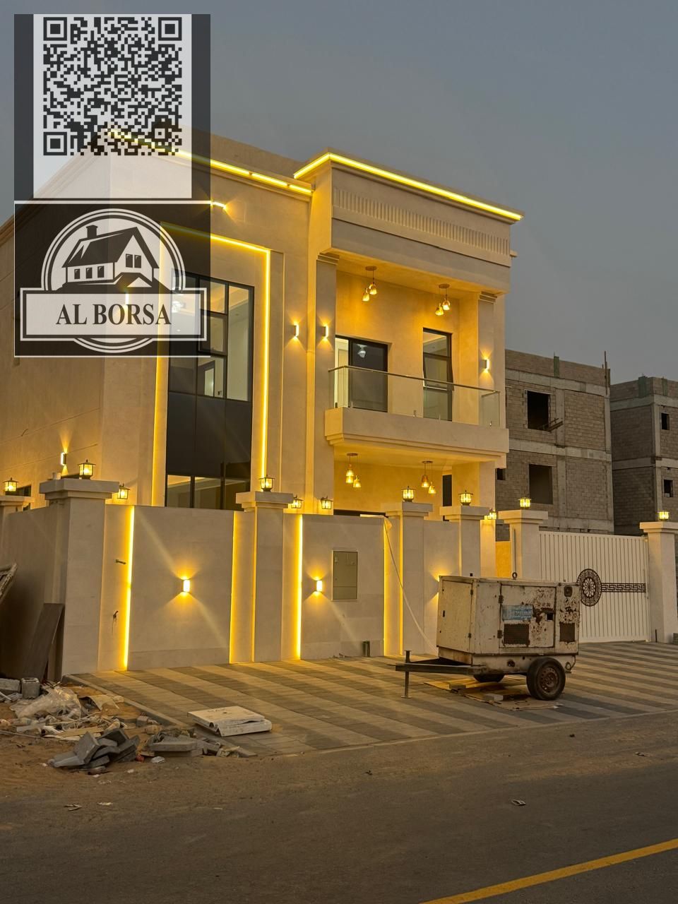 For sale, a two-story villa in Al-Helio 2. The villa consists of 6 rooms, a living room, a hall, and a maid’s room.