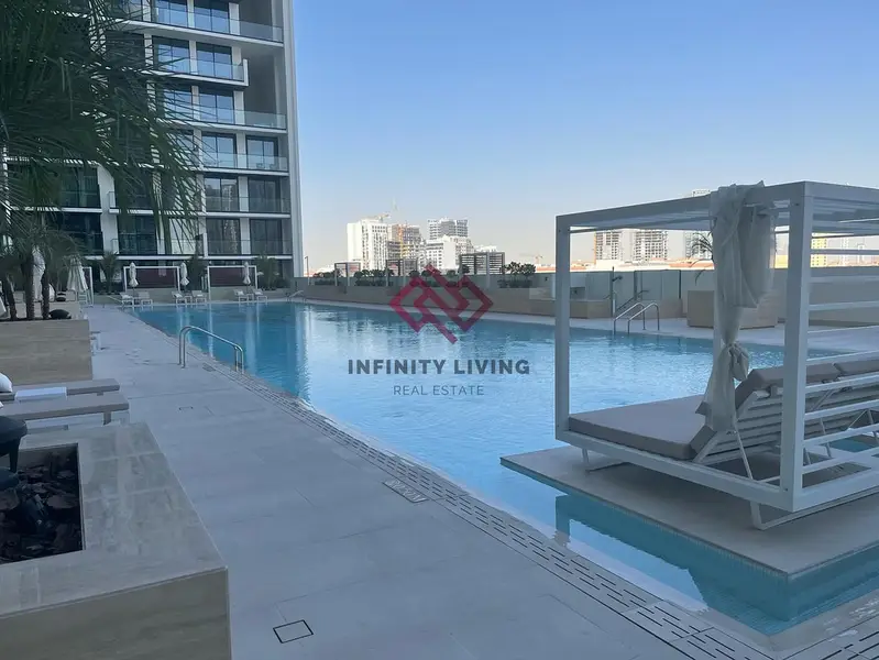Experience Luxury Living with This Elegant Brand-New Furnished 1-Bedroom Apartment with Pool View for Rent | Binghatti Amber | District 11, (JVC)