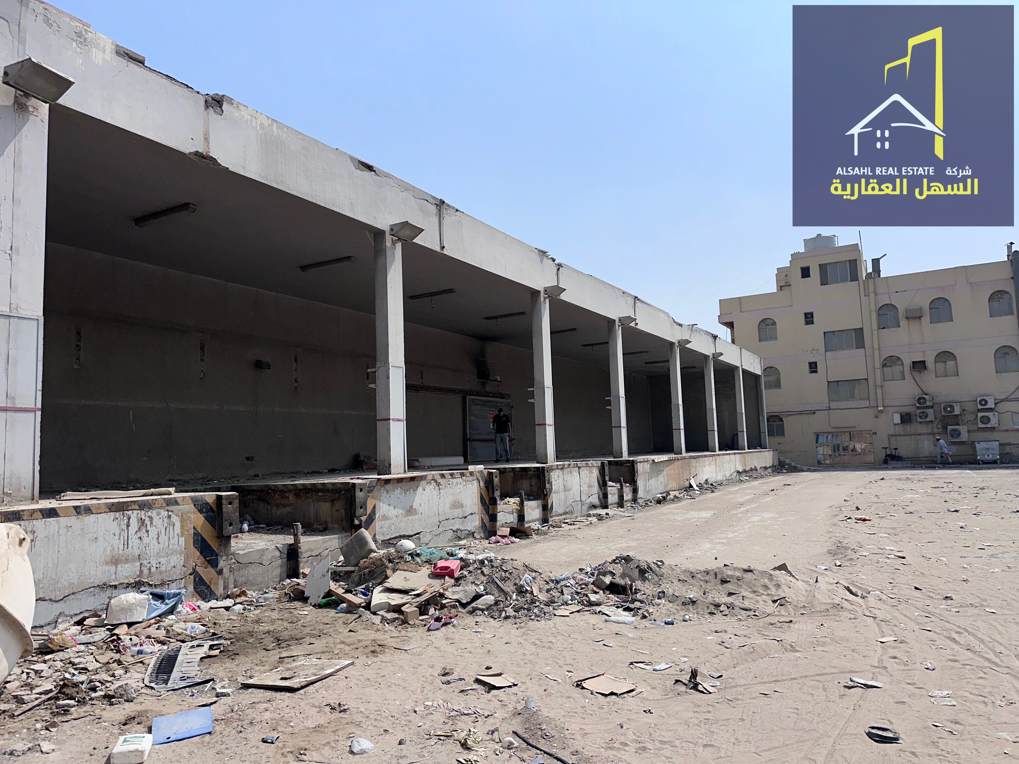 For sale industrial area in an excellent location on a Main Street