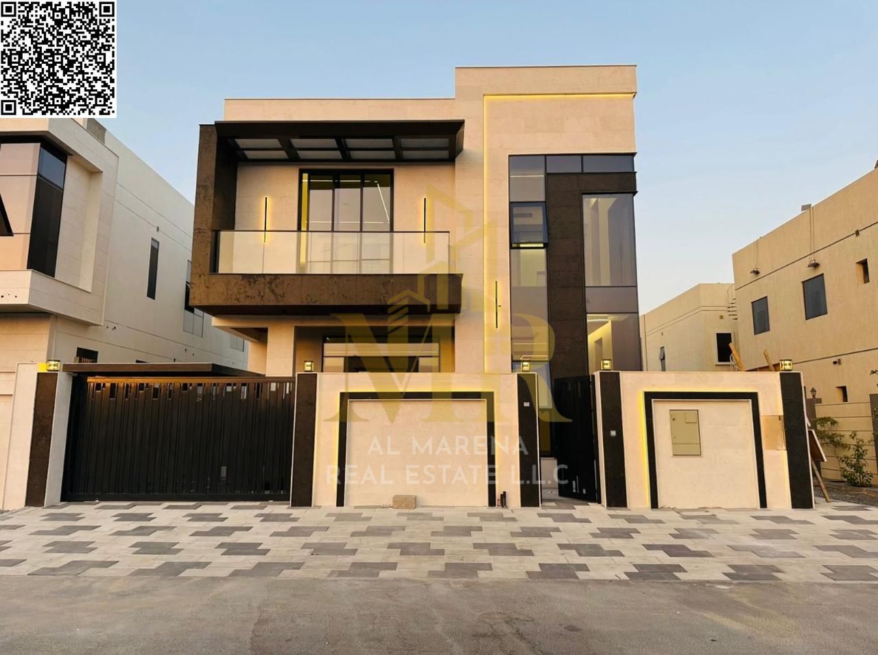 Luxury villa in Al Bahia, including central air conditioning | 5 rooms | Central air conditioning | Prime location | Freehold