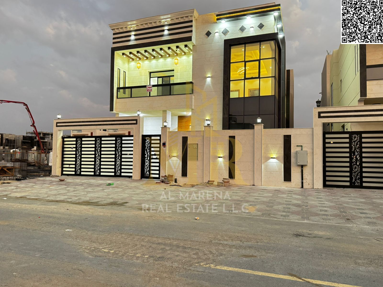 For sale - a luxurious villa in Al Bahia, Ajman, a prime location close to all services