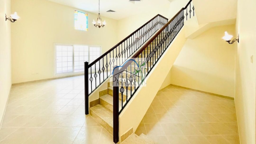 Away from fly zone gated community 3 bedroom all master/kitchen/Spacious Living/Shared pool/gym/play area/party hall/Covered Parking for rent inmirdif