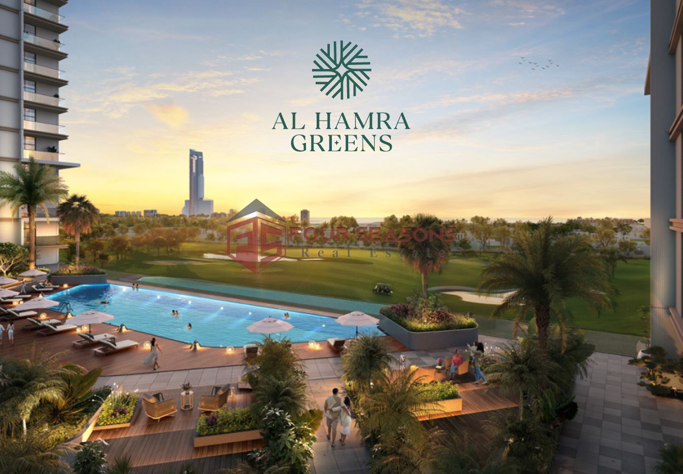 FOR SALE: 1-Bedroom Apartment | Al Hamra Green Project, RAK High Floor | Central View | Great Investment Opportunity