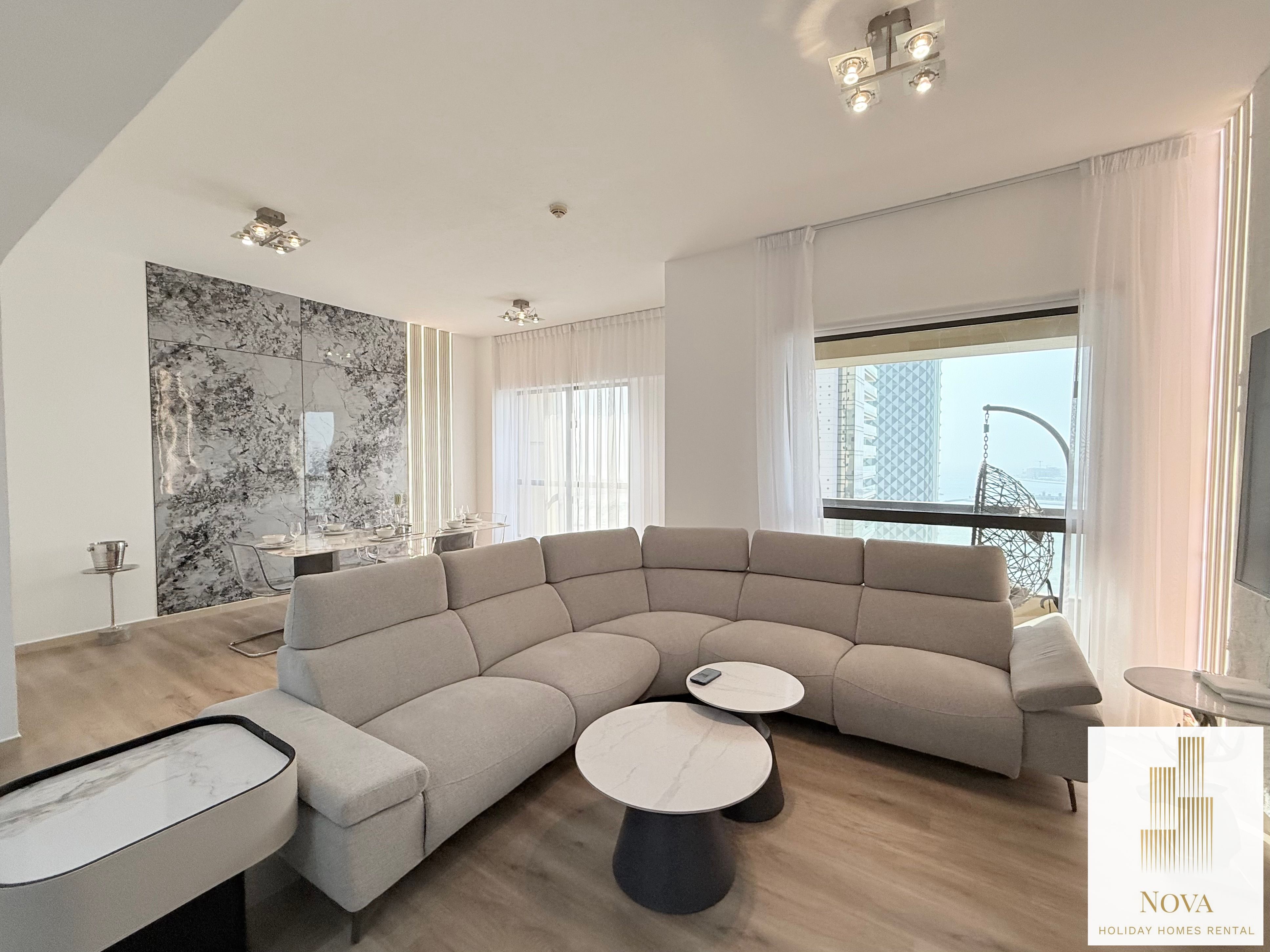 Bills Included! Serviced New 2 BR Full Sea View