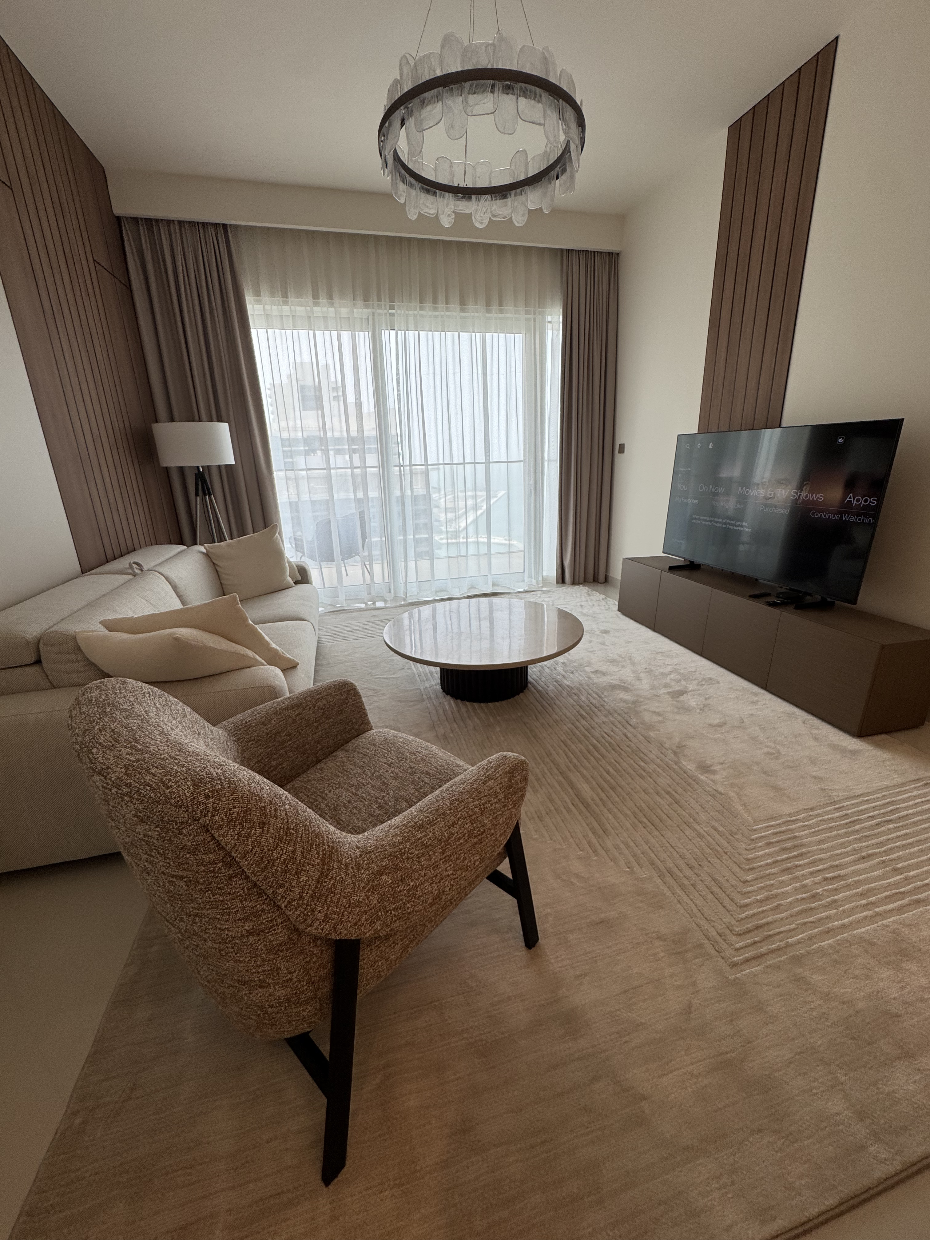 1br Apartment, Grand Bleu Tower interiors by Elie Saab Tower 2, Dubai Marina