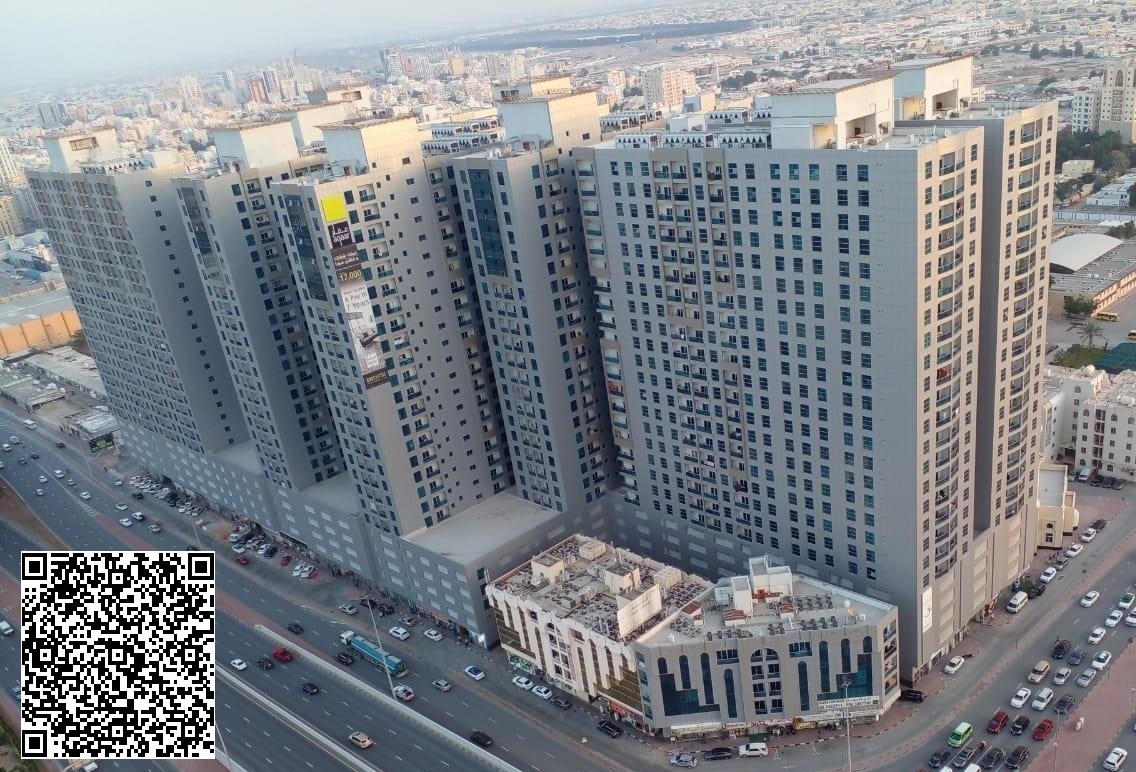 2bhk for annual rent (super deluxe finishing - closed kitchen - open view) in City Tower on Sheikh Khalifa Street in the center of Ajman