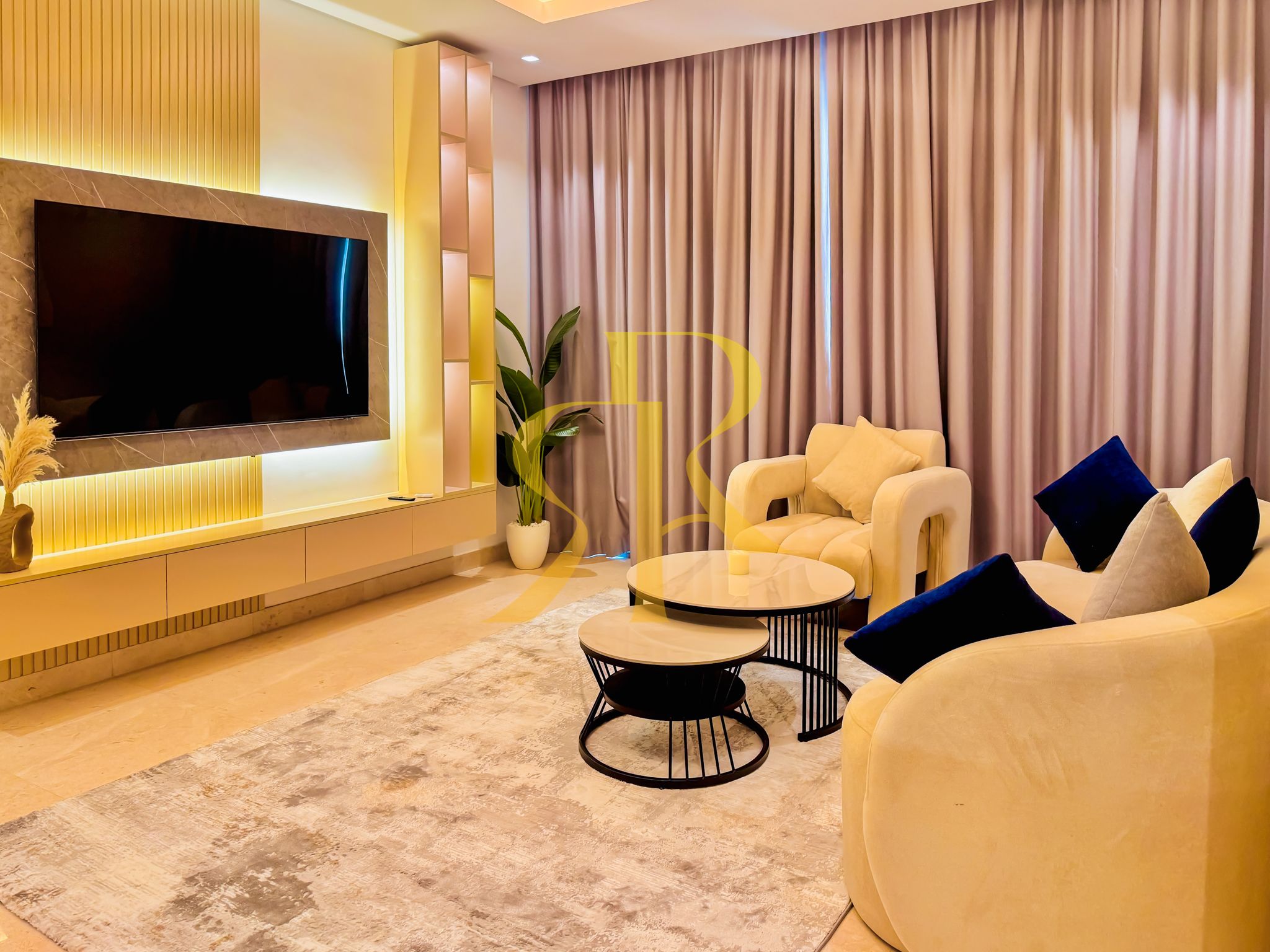 Elegant 3BR in The Sterling West | Burj Khalifa View| Business Bay Living