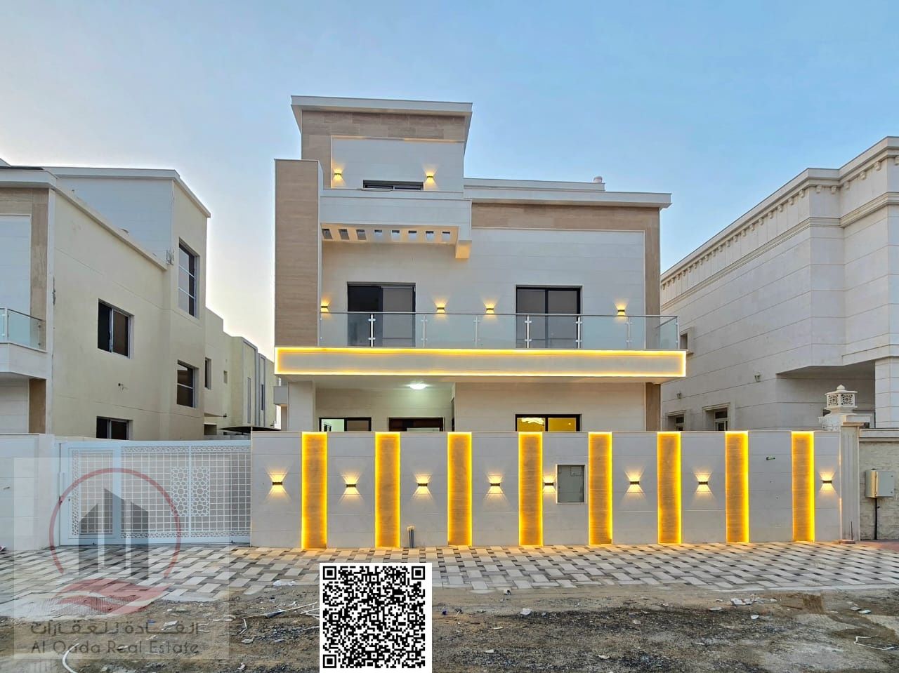 Villa for sale in Al Yasmeen area, Ajman, elegant design, prime location