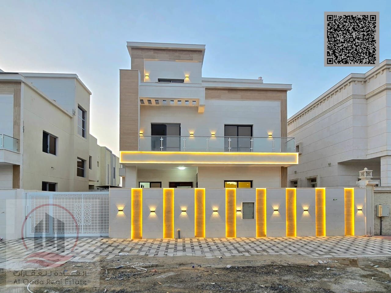 For sale: Villa in Ajman, Al Yasmeen area, 5 master bedrooms, a living room, a maid's room, freehold for all nationalities. Bank financing is possible