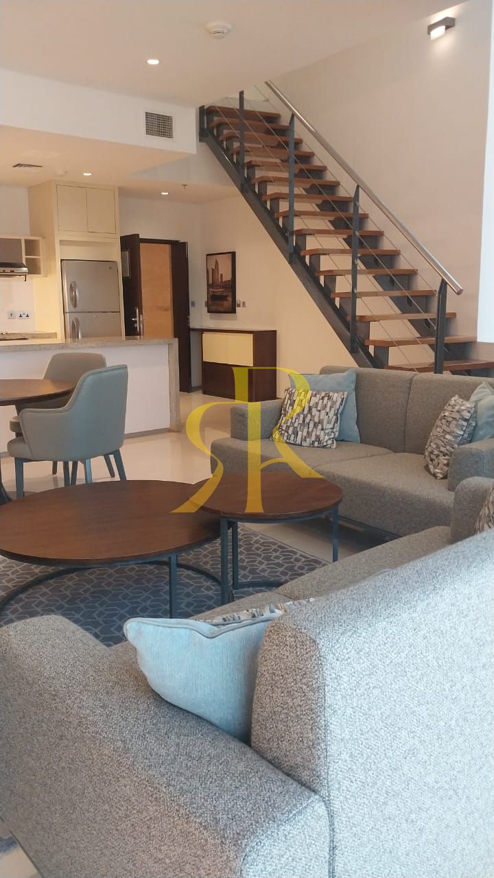 Furnished 1-Bed Duplex | 958 Sq Ft | SZR View | Elegant Living for Rent