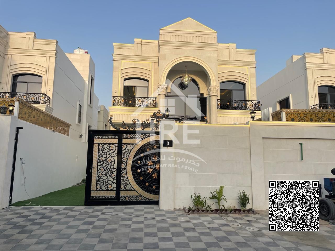 Classic villa for sale in Al Helio 2 with a roof near Mohammed Bin Zayed Road
