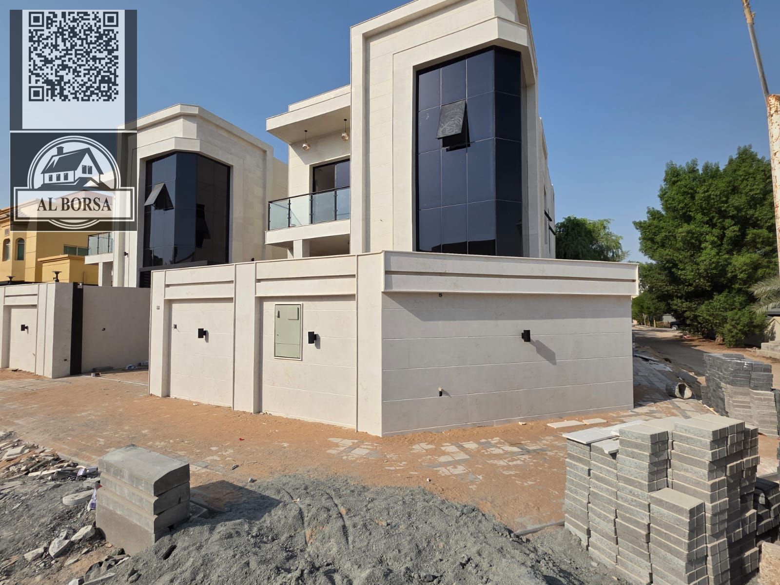 For sale, a two-story villa in the Al-Muwaihat 3 area. The villa consists of five rooms, a living room, and a hall.