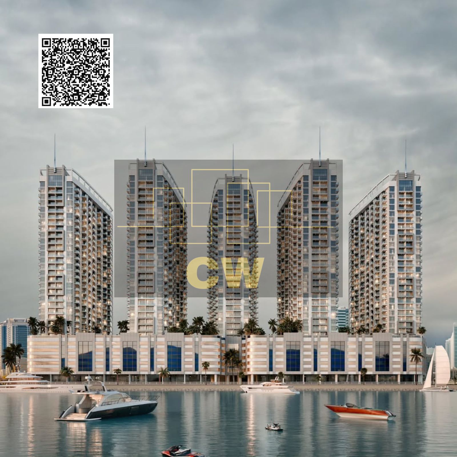 Luxury Waterfront Project in Ajman, Creek Towers, Book with only 10%