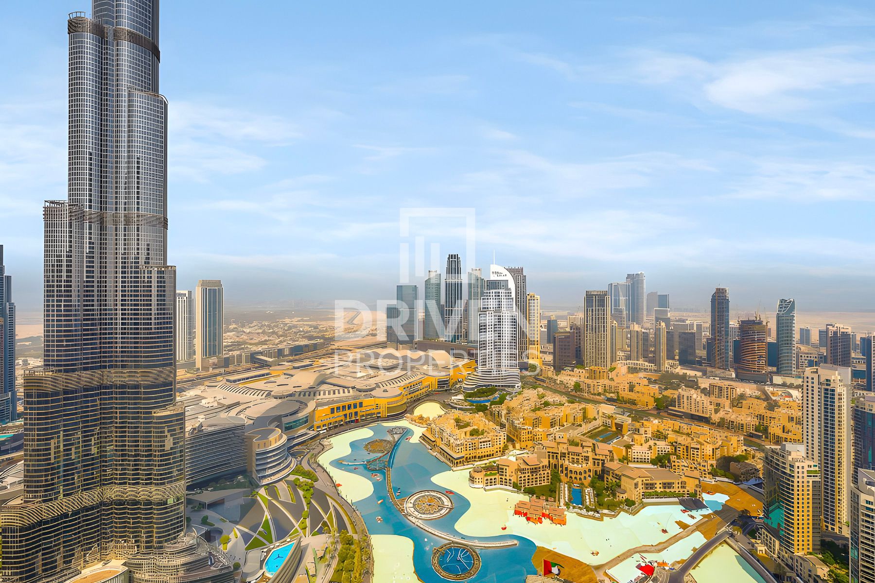 Fountain and Burj Khalifa View | Luxury Furnitures