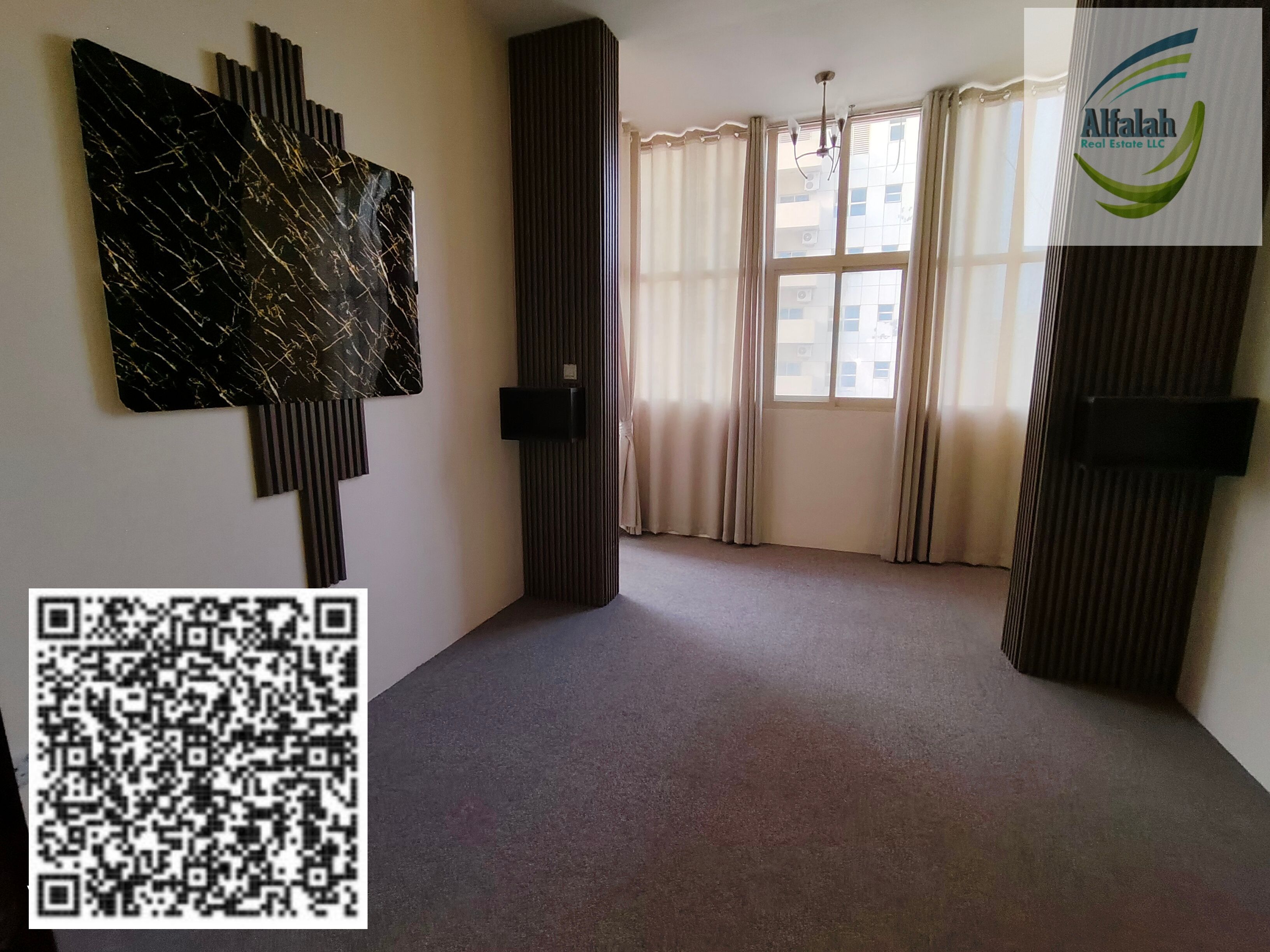 Excellent 1BHK in Lavender Tower, Ajman | Parking | Balcony | 2 Washrooms | 30K
