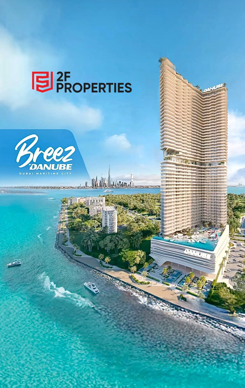 Breez by Danube | Premium 1-Bedroom | With Panoramic Sea Views