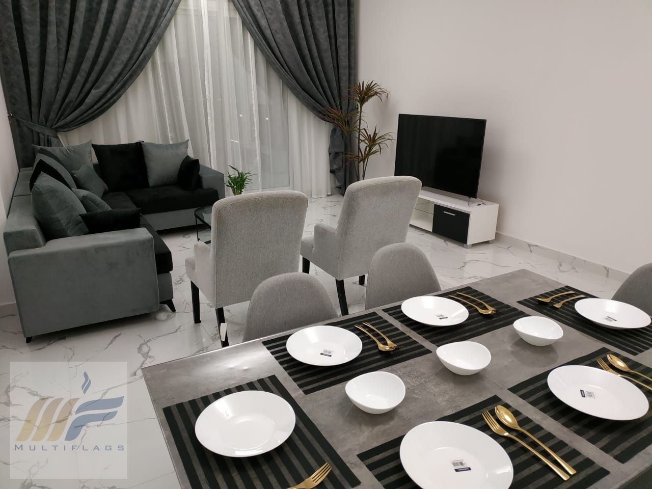 Own a spacious 2-bedroom apartment in Al Wahat Towers, with an area of 1538 square feet and a completely unobstructed view, offering you a feeling o