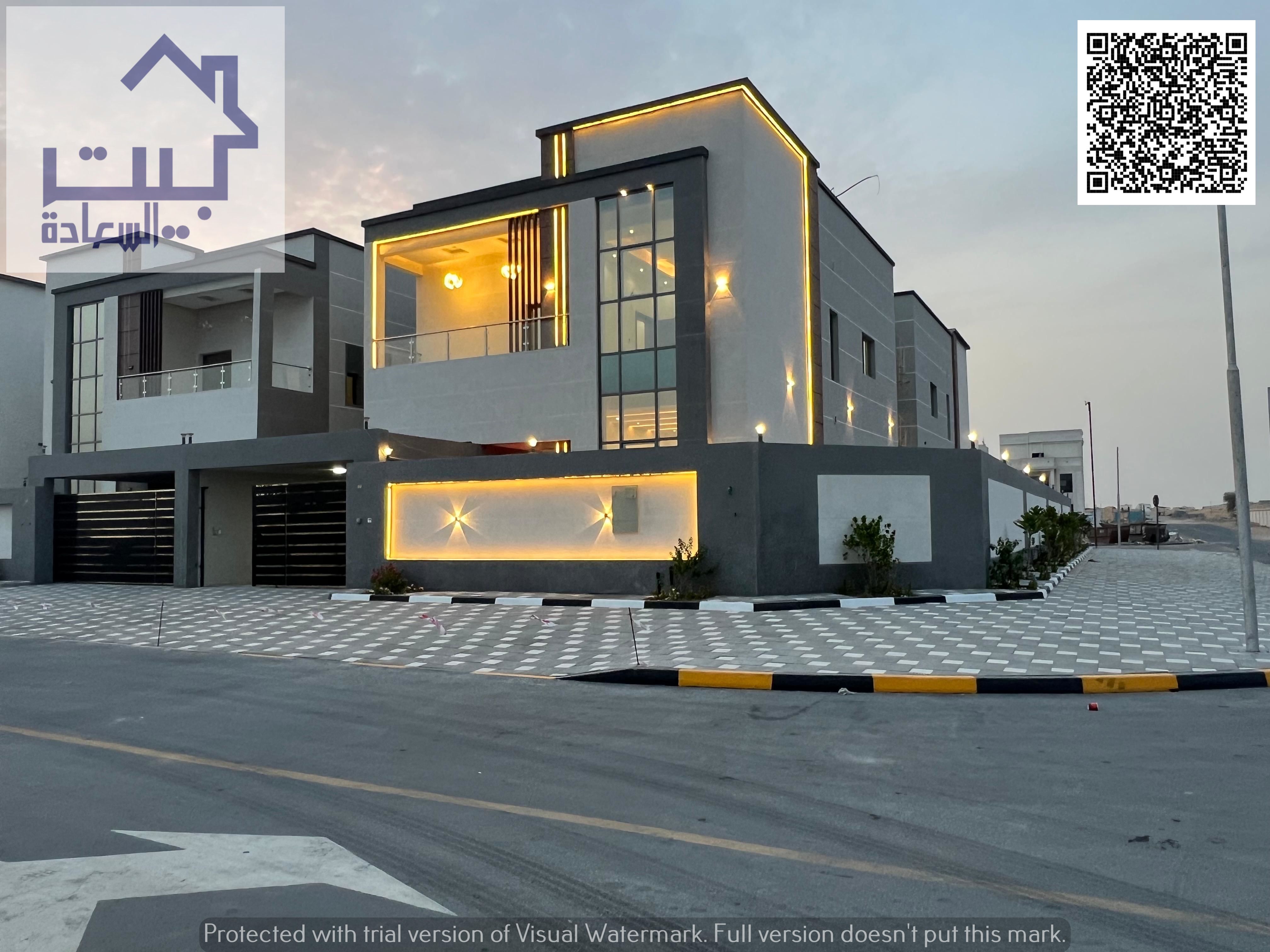 The luxurious villa of your dreams, including water, electricity, air conditioning, registration and ownership fees, corner on two streets next to ser