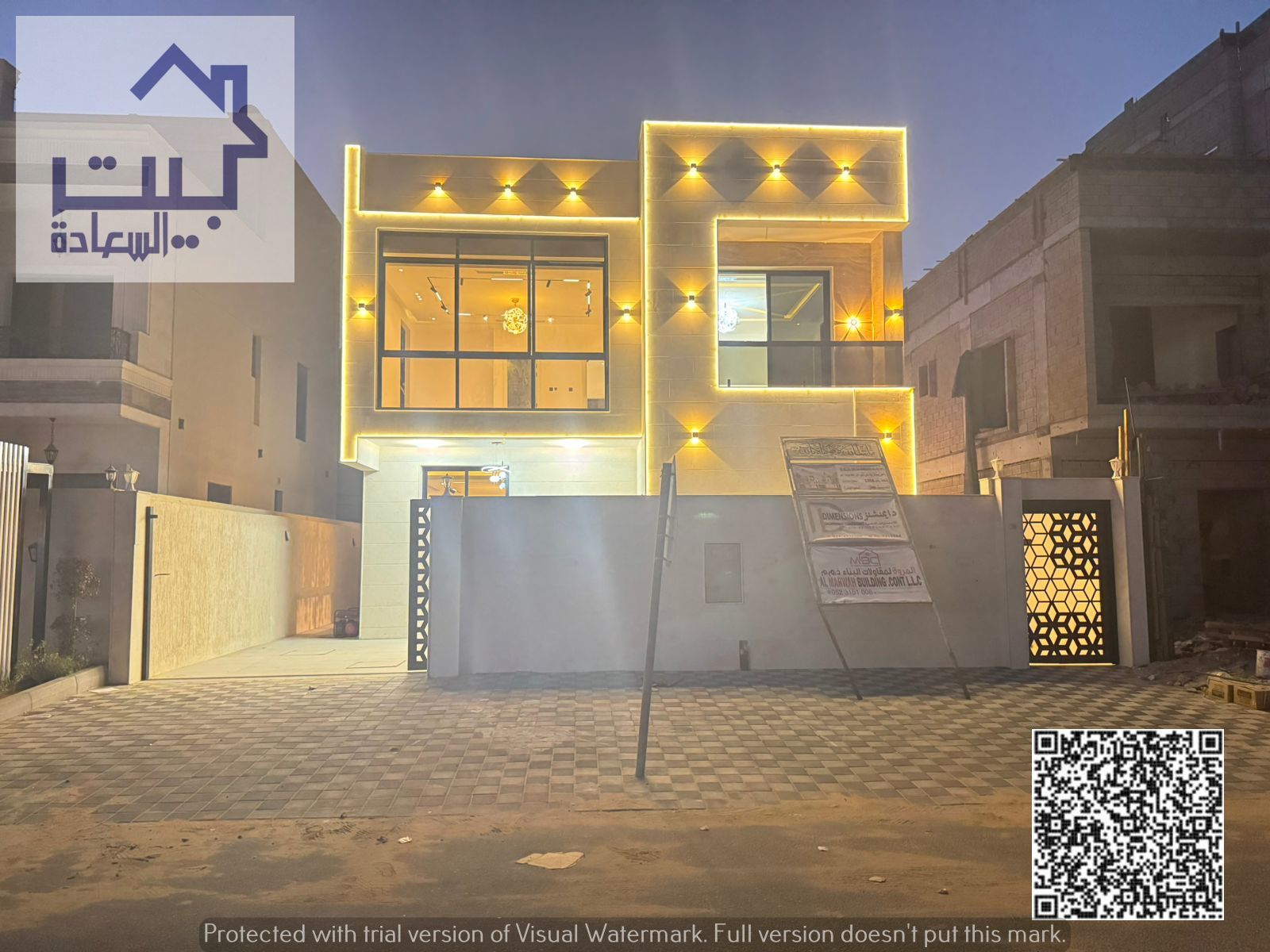 Luxury residential investment villa for sale in Al Amerah, Ajman | Elegant design and private pool!