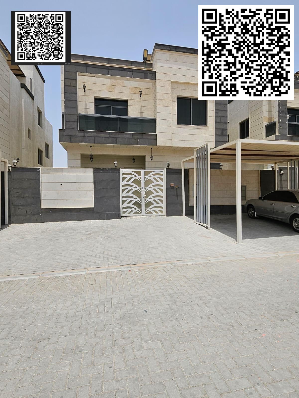 Villa for sale in Al Yasmeen - Al Ittihad Project, including electricity, water, and air conditioning - Prime location on an asphalt road - 5 master