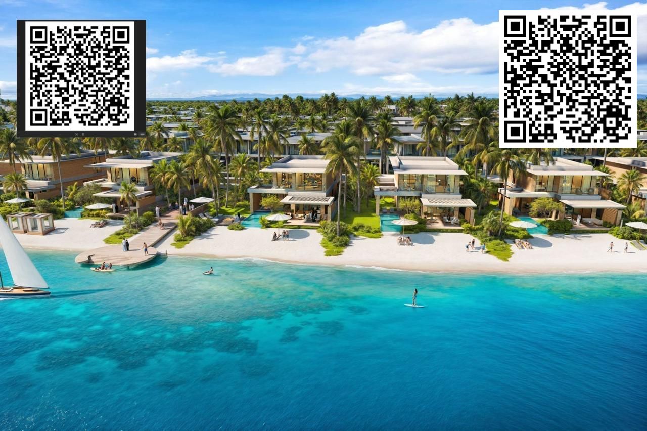 Luxury beachfront villa for sale in Sharjah Waterfront City | 5 master bedrooms + smart home technology | Freehold