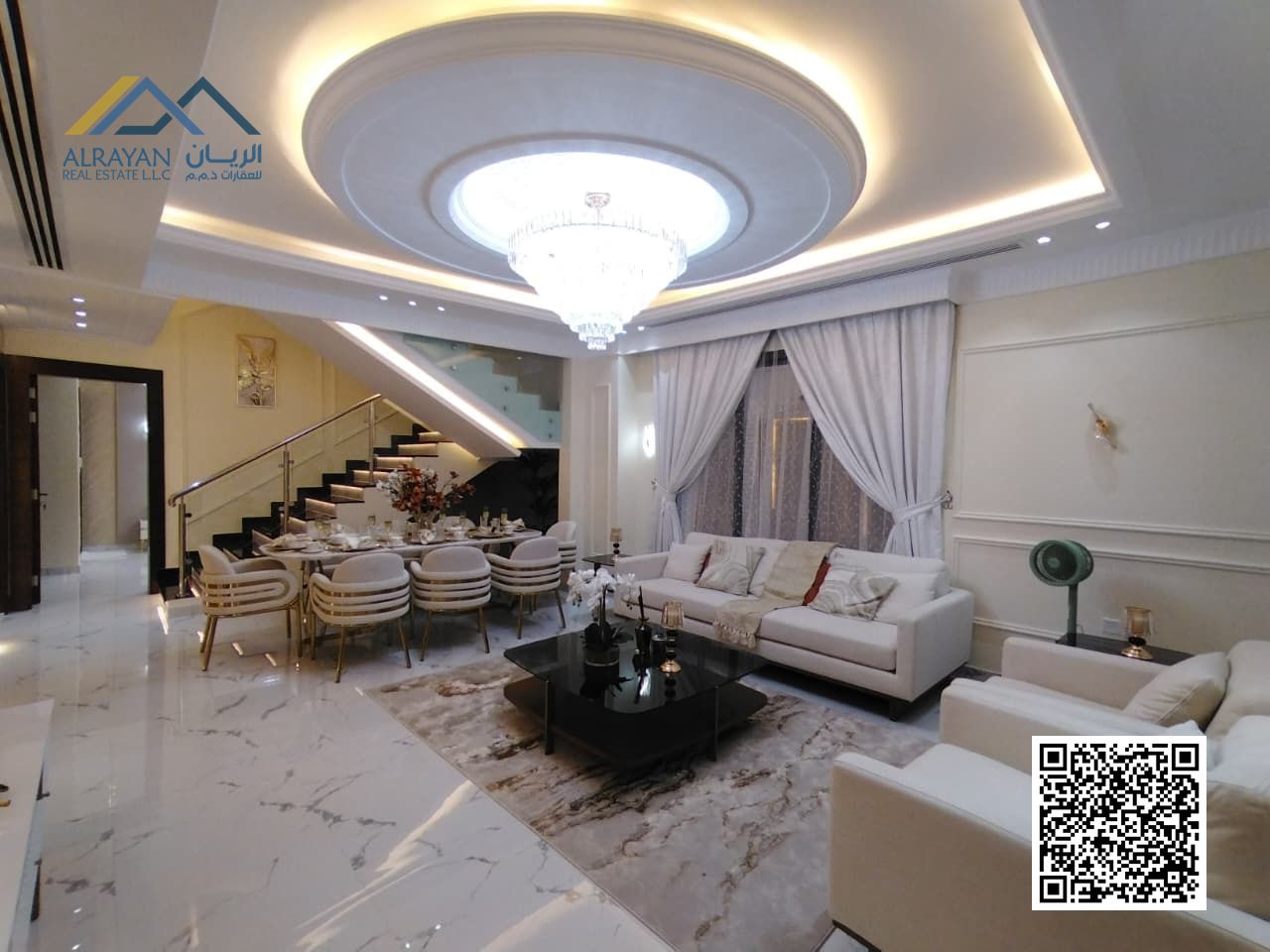 Luxurious villa on a main street, fully furnished, first inhabitant, including ownership fees, registration, electricity and air conditioning