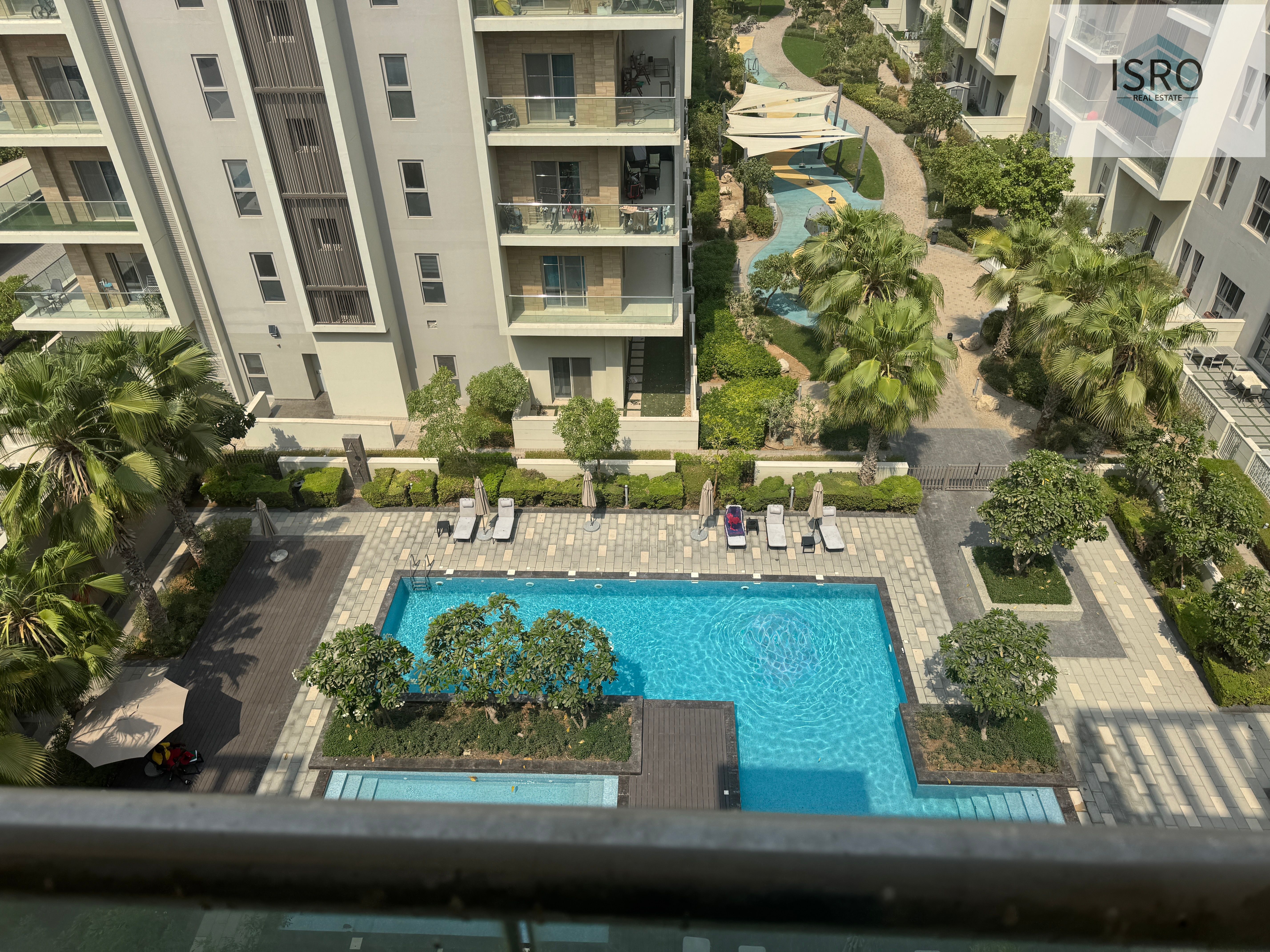 Pool View || 2-Balcony || 2-BHK with 2-Bath || 90k 4- cheque