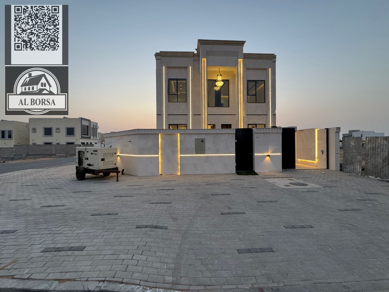 Villa for sale in Al Helio, freehold for all nationalities, excellent location on an asphalt street, including registration fees