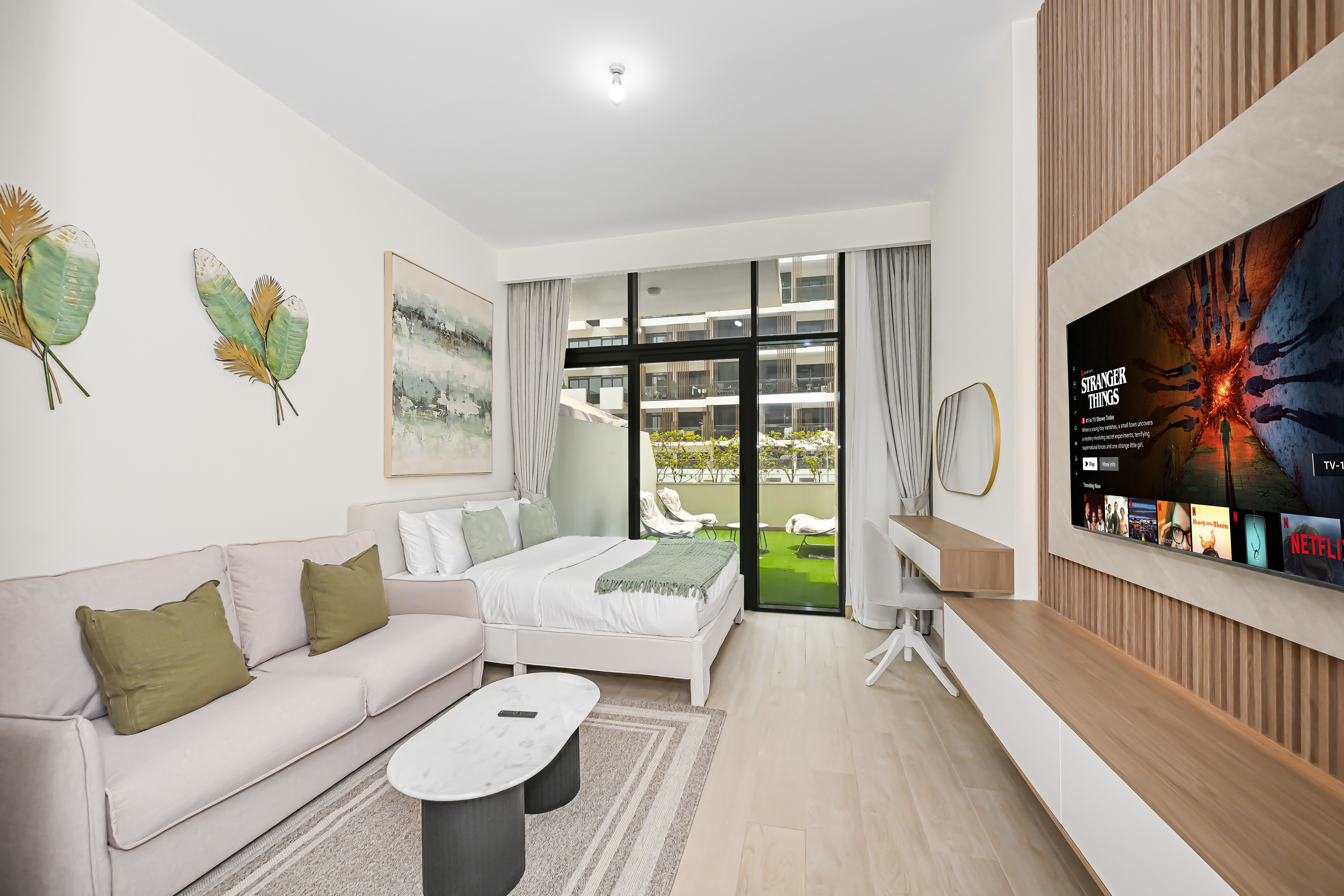 Sophisticated Vibrant Studio l Meydan l Huge Balcony