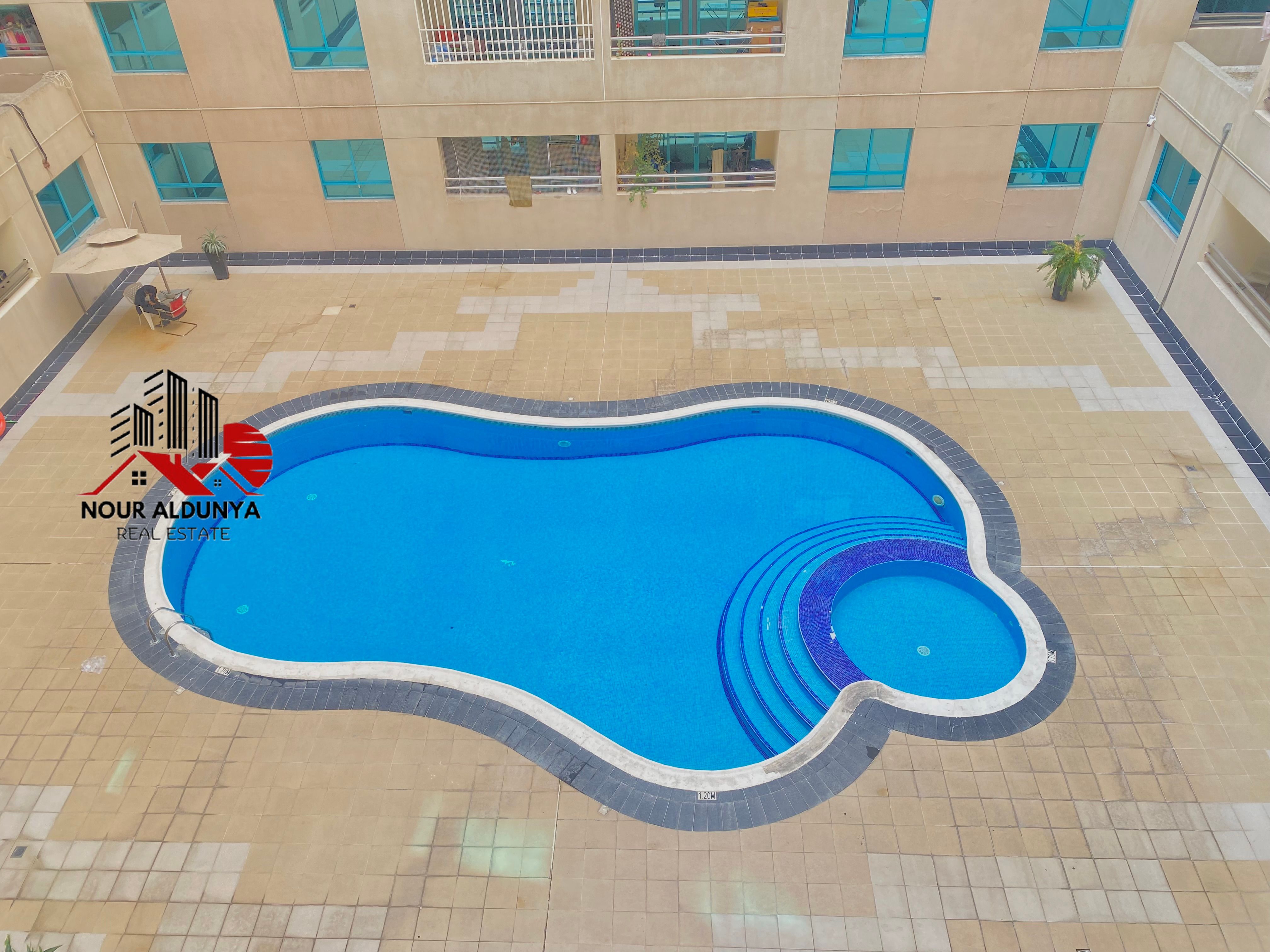 CLOSE TO METRO - SPACIOUS ЗBHK + MAIDROON+LAUNDRY ROOM - RENT 90K - GYM SWIMMING POOL - BALCONY - FAMILY BUILDING