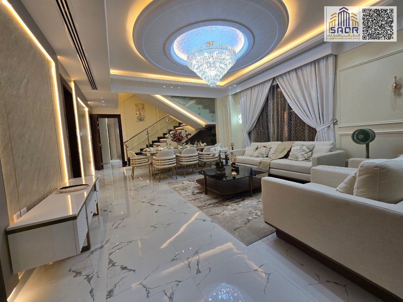 Furnished villa with air conditioning / including registration fees / freehold