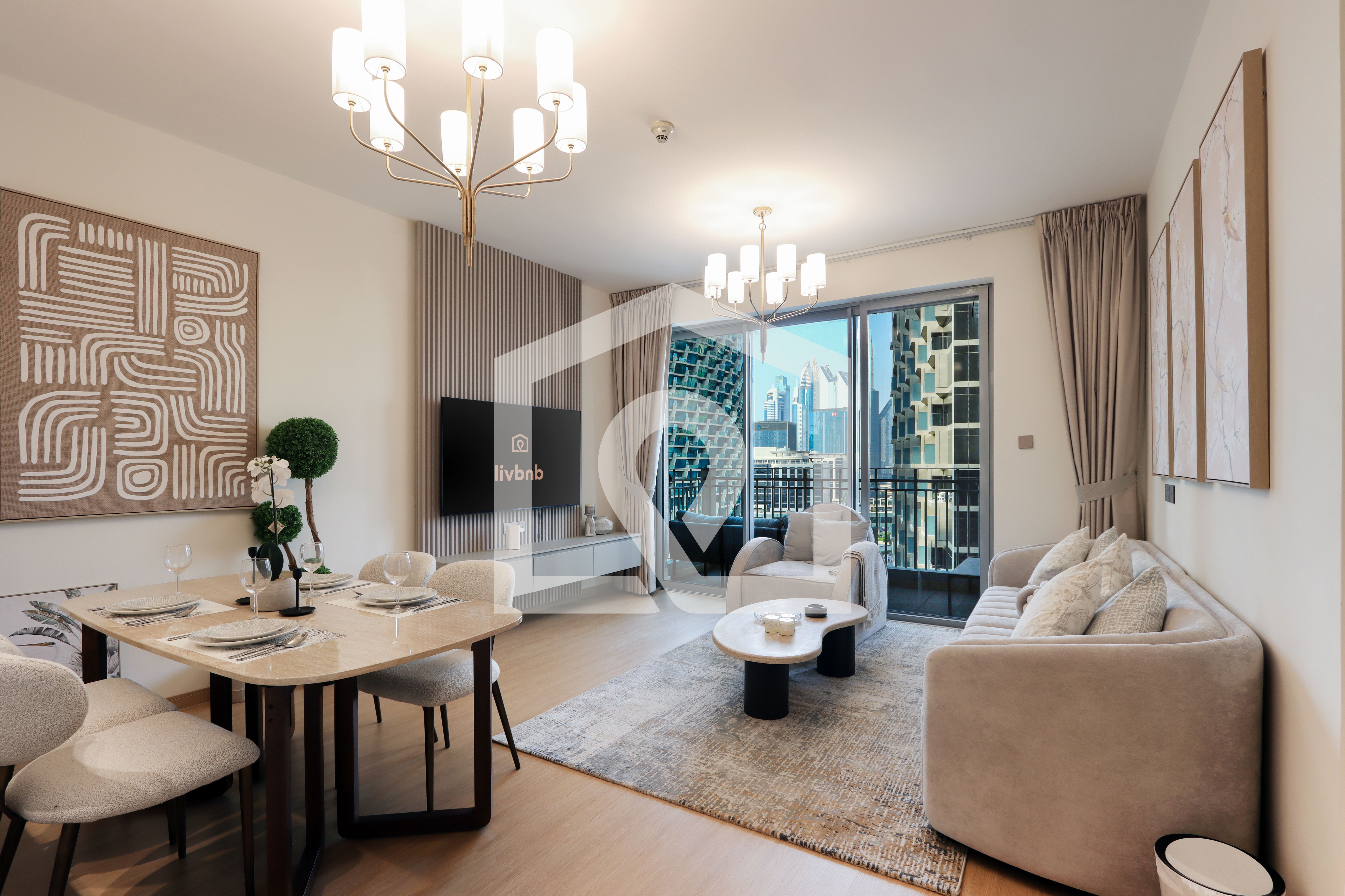 Brand-New Renovated 2BR Steps from Burj Khalifa & Opera
