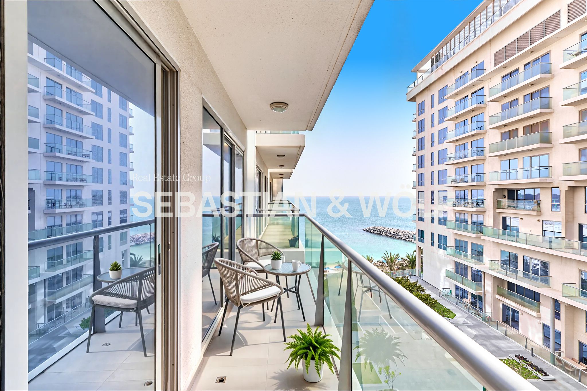 1BR | Partial Sea View | Beach Access | Pacific Marjan
