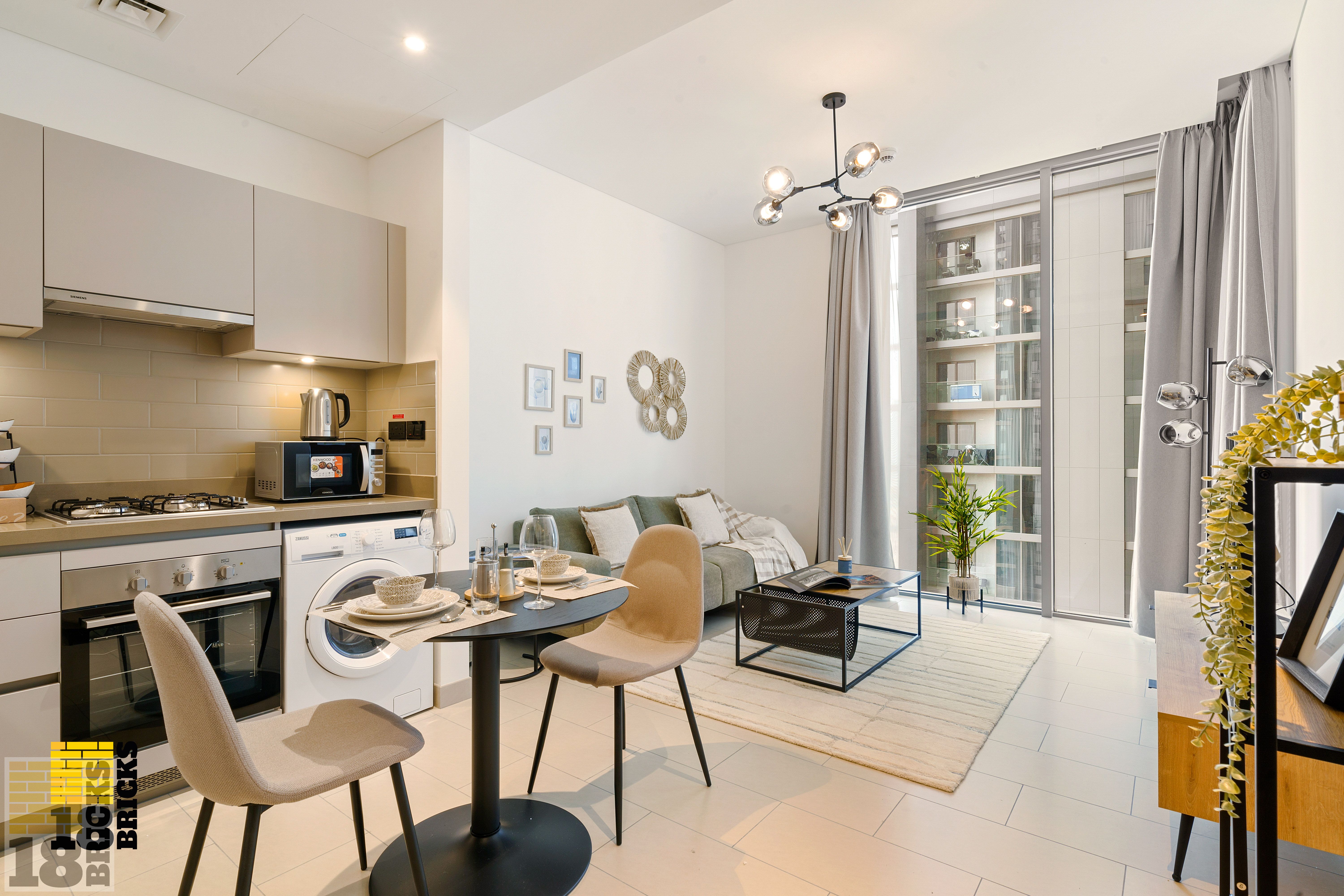 Burj View 1 BR in Sobha Creek Vista Reserves | Available Weekly and Monthly
