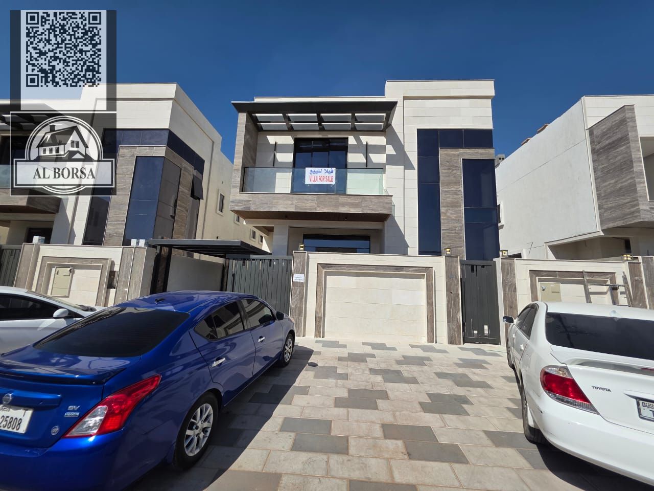 Luxury villa for sale in Al Bahia - Ajman | 5 master bedrooms + majlis and hall + equipped kitchen | Super deluxe finishing