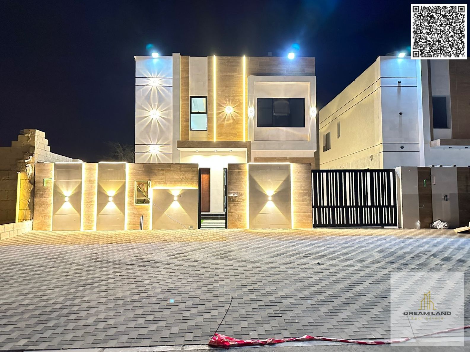 Luxury super deluxe villa for sale in Al Zahia area, Ajman, freehold for all nationalities, at a price including registration and ownership fees