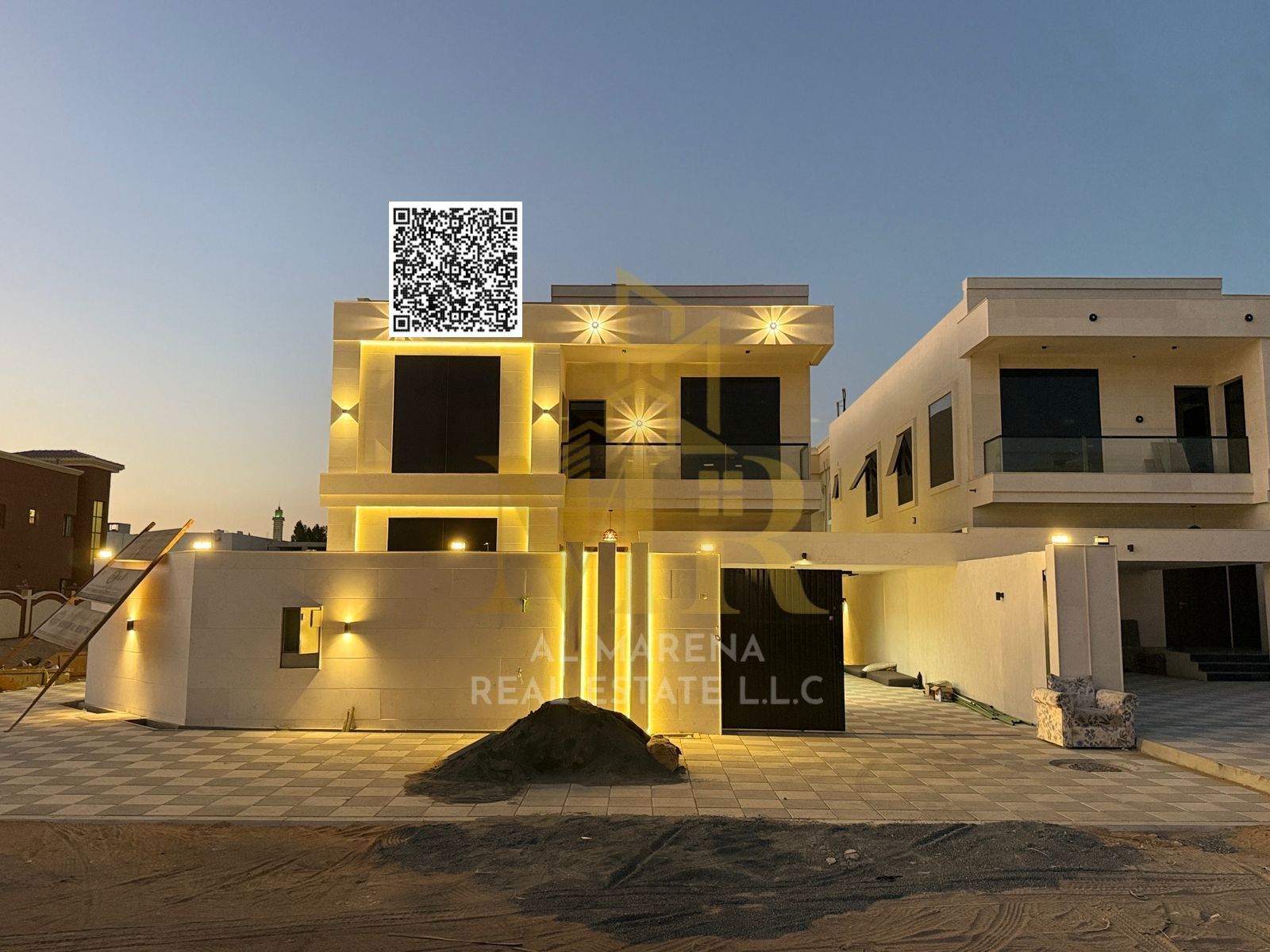 Luxury Villa for Sale in Al Rawdha 2 – Ajman | 5 Master Bedrooms | Majlis, Family Hall, Kitchen & Maid’s Room | Freehold