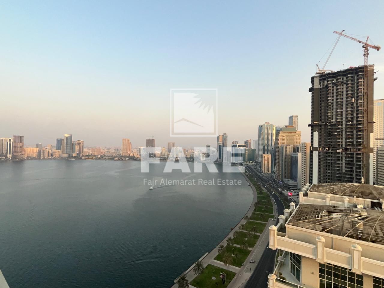 For rent - luxurious two-bedroom apartment inAL DANA TOWER AL KORNISH , Sharjah