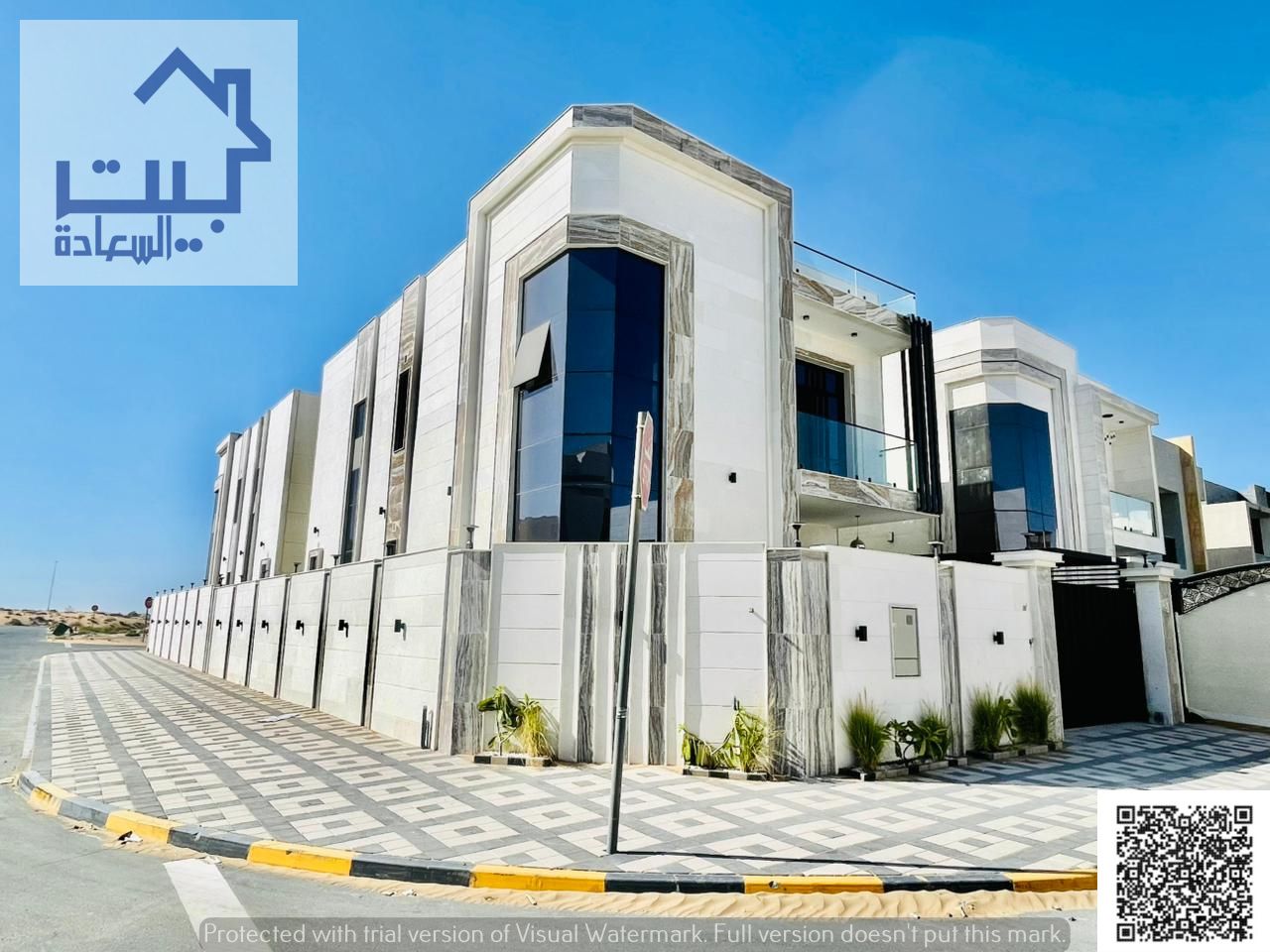 For sale a villa in Al Zahya area, main street, large setback, super deluxe finishing, directly from the owner, close to Sheikh Mohammed bin Zayed Roa