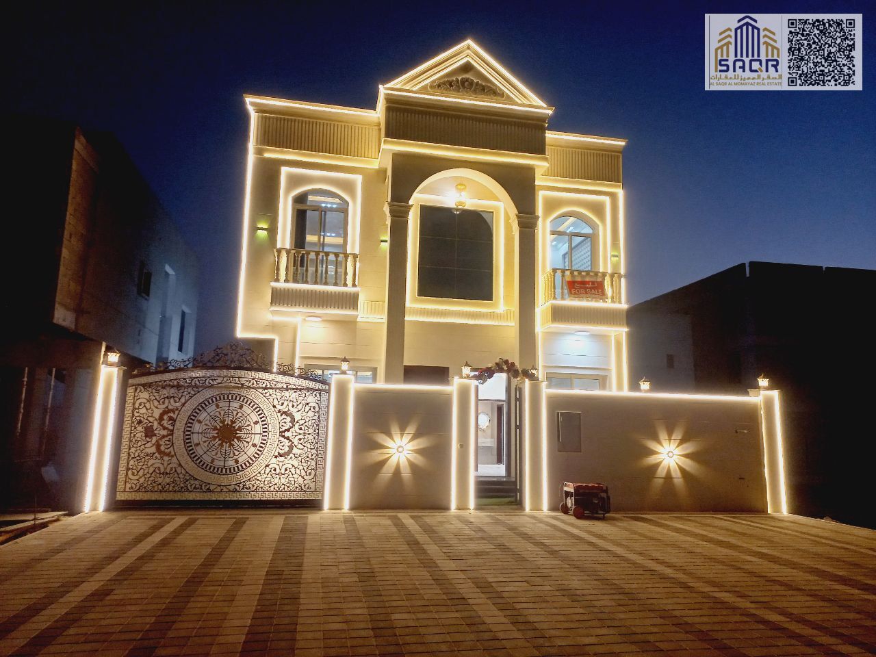 Own a classic stone facade villa on Sheikh Mohammed bin Zayed Road - very large setback - freehold for all nationalities - bank financing
