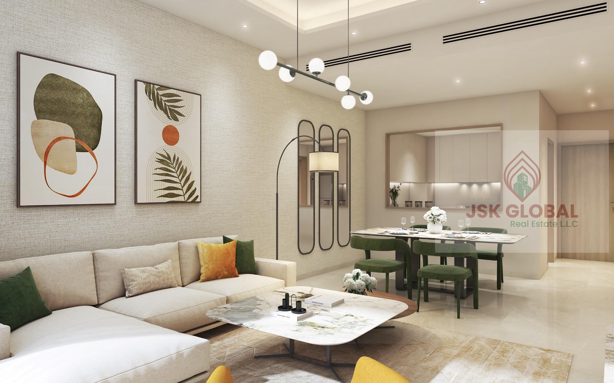 1-Bedroom Waterfront Apartment in Damac Riverside Views – Marine 3