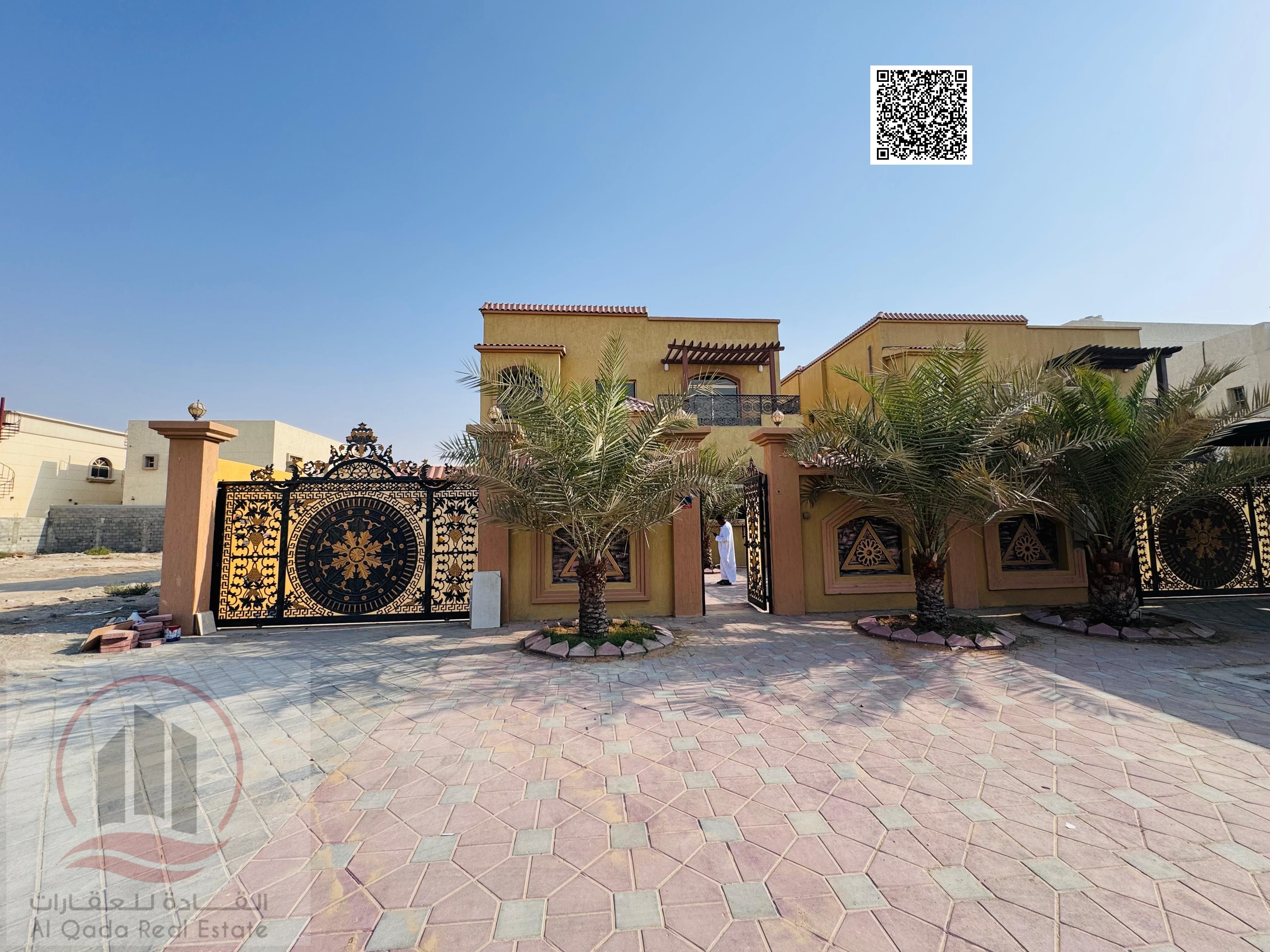 For sale, a villa in Ajman Al Mowaihat 5 master rooms a Majles room a hall and a maid’s room freehold for all nationalities Installment with out do