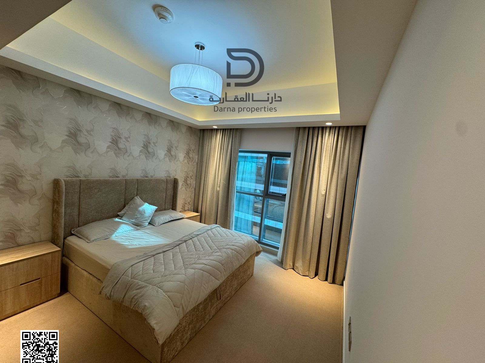 Own a 2-bedroom apartment with hall in Gulfa Towers, located in a prime strategic area, close to all services, perfect for living or investment.